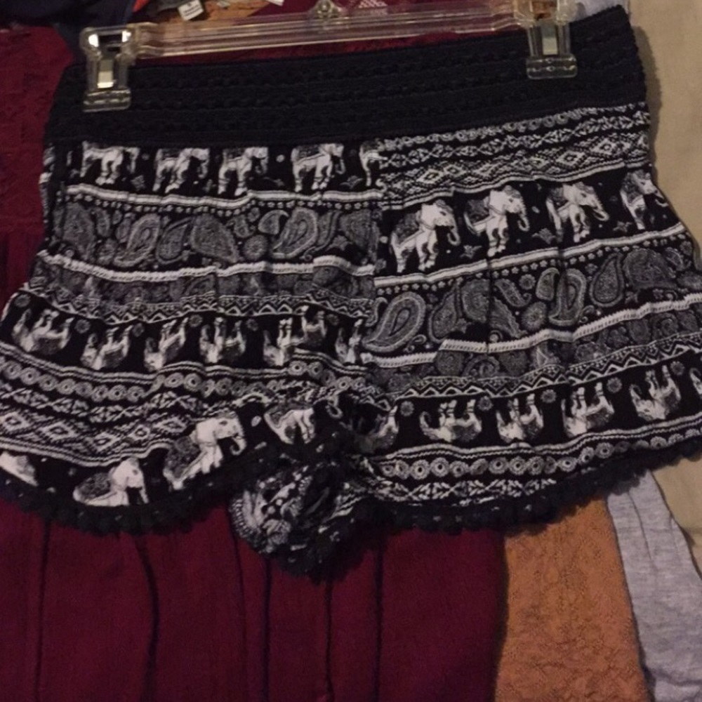 Boho Elephant Shorts